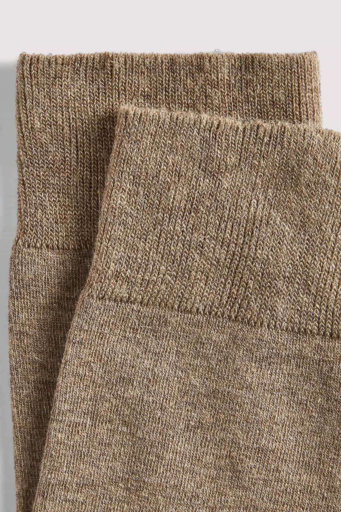 Chaussettes Unies Hautes Modal et Cachemire - Camel - Image 4