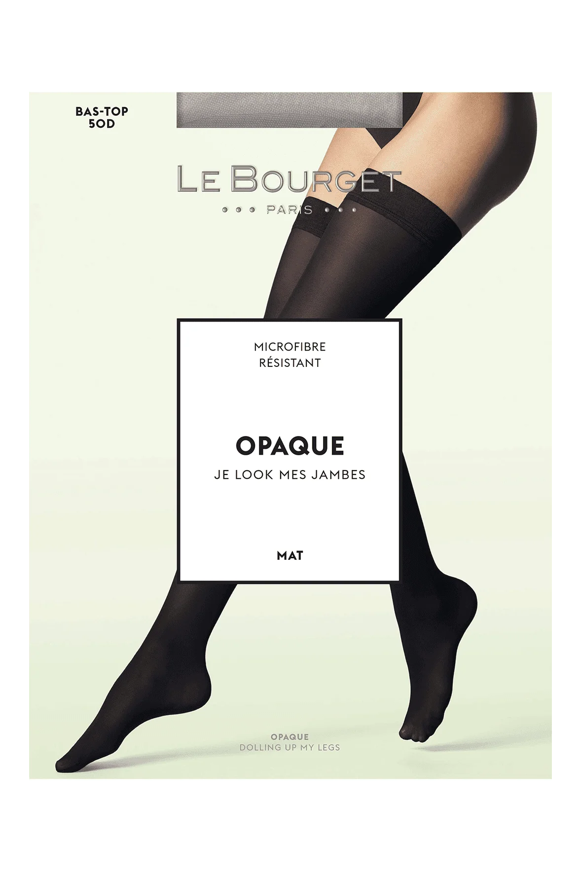 Bas-Top Opaque Mat 50D - Noir - Image 3